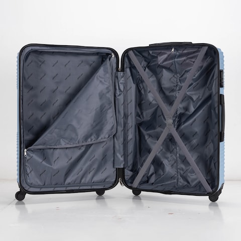 Set of 4 ABS Trolley Luggage With Number Lock 20,24,28,32 Inches