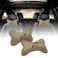 Generic 3Xr Car Seat Neck Rest, Head Rest, Head Cushion High Quality PU Rexin, 2 Pcs/Set Dark Grey