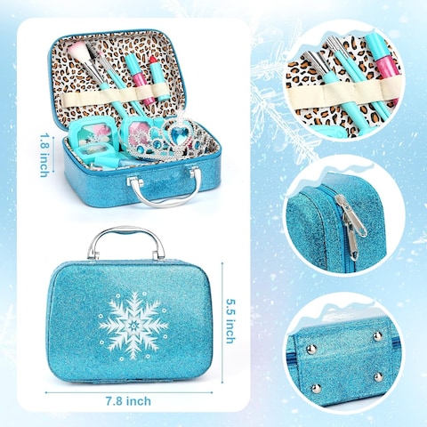 32PCS Kids Makeup Kit ,Washable Cosmetics Toys Gift for Little Girls