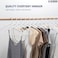 ZOBER Standard White Plastic Hangers - Pack of 50 - with Strap Hooks 16.5 Inch, Durable &amp; Slim Space Saving Tubular Clothes Hangers, For Pants, Shirt, Dress, Underwear, Bra Etc. Hangs up to 5.5 lbs