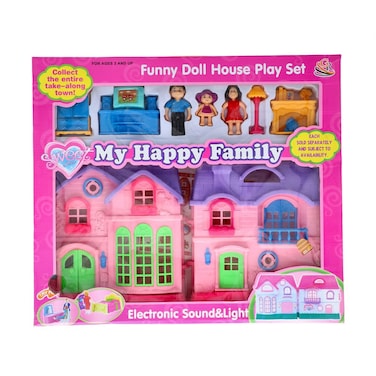 GR Sweet Saseb My Happy Family Doll House Play Set 3+