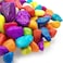 Vsell24 1Kg Multi Colored Colorful Stones Garden Gravel Aquarium Fish Tank Pebble Stones For Pots Decoration Craft 3-5 mm
