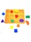 Wooden ABC Alphabet  Shape Learning Puzzles Toys with Puzzle Board & Letter Blocks