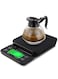 Alloet Electronic Weighing Coffee Scale 1861ae Black