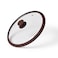 Fissman Lid Arcades 28 cm With Dark Brown Marble Silicone Rim (Glass)