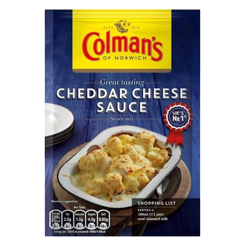 Colmans Cheddar Cheese Sauce 40g