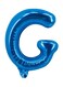 Party Time G Letter Decorative Foil Balloon 16inch - Blue