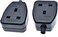 Dkurve&reg; 3 Pin 13A 250V UK British Standard Female Socket Power Adaptor Detachable Power Cord Cable Connector Socket without Plug and Cable Black (1-PACK)