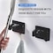 SHOWAY Broom Mop Holder Wall Mount, Wall - Mount - Mop Clips 4 Pack Self-Adhesive Mop Grippers Heavy Duty Broom Hanger for Laundry Room Garden Tool Holder Bathroom Accessories (Black)