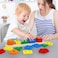 ESSEN Montessori Shape Sorting Stacking Educational Sorter Stacker Toy for Toddlers Preschool Kids
