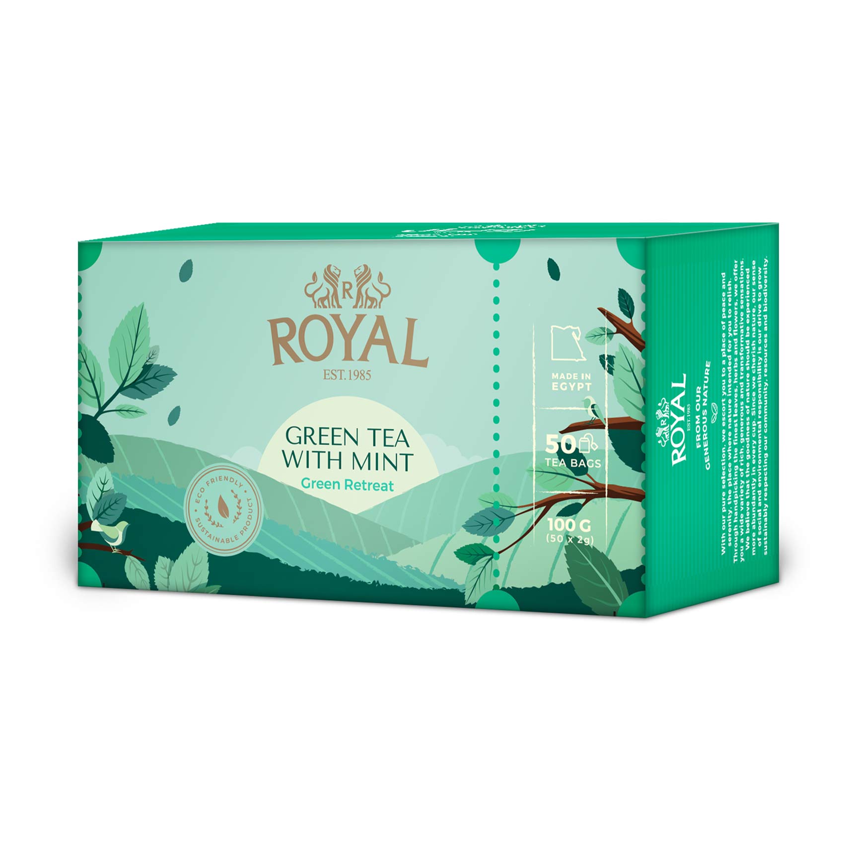 Royal Green Tea with Mint – 50 Tea Bags Royal Green Tea with Mint – 50 Tea Bags