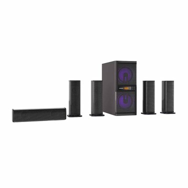 مسرح منزلي بلوتوث ميديا تك،6 وحدات، اسود- MT555