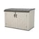 Lifetime, Heavy Duty Horizontal Storage Shed, 75 Cubic Feet, 5-Year Limited Warranty, Desert Sand Colour Box, Brown Lid LFT-60170