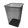 Lavish Steel Mesh Wire Basket Bin Trash Can Bin Garbage Black Color 1 Unit Only