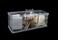 3 Compartments, Clear Acrylic Bathroom Containers Vanity Organizer Box for Qtips, Cosmetic Pads, Hair Tie, Jewelry