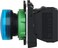 Schneider Signaling Harmony XB5_ Pilot light, plastic, blue, &Oslash;22, plain lens with integral LED, 230...240 V AC_ [XB5AVM6]
