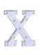 Voberry X Alphabet Led Letter Light White 22X18X4.5cm