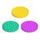 Generic-3Pcs 3Pcs Round Push Bubble Special Pop Sensory Toy Relieve Mental Stress Aritmetic Educational Toys
