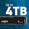 Crucial P3 4TB M.2 PCIE Gen3 NVME Internal SSD - Up To 3500MB/S - Ct4000P3SSD8 Black