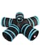 5 Way Foldable Tunnel Toy For Pet Black/Blue 31x4x31centimeter