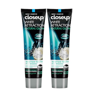 Closeup White Attraction Natural Glow Toothpaste With Coconut Extract And Bamboo Charcoal 75ml