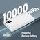 10000mAh Compact Smart Charging Power Bank with Dual USB-A &amp; USB-C Output