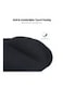 Generic Silicone Mouse Pad With Wrist Support, Black