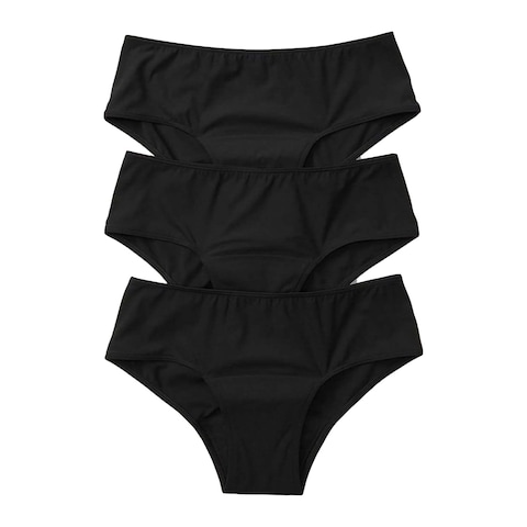 Pourelle Women&#39;s Midi Brief Underwear - Black