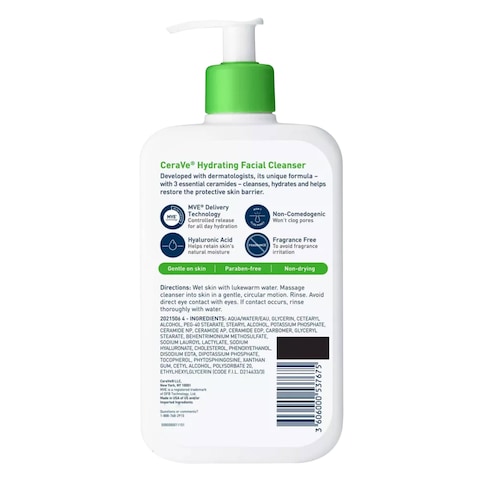 CERAVE HYD/FACIAL CLEANSER 473ML