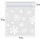 Homarket&reg; Christmas Cellophane Bags 100 Pcs Clear Resealable Snowflake Sealed Plastic Package Cellophane Bags with Adhesive Closure for Bakery Cookie Candies Dessert Poly Bags（GC2622A）