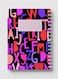 Lowha Spiral Notebook With 60 Sheets And Hard Paper Covers With Letters Design, For Jotting Notes And Reminders, For Work, University, School