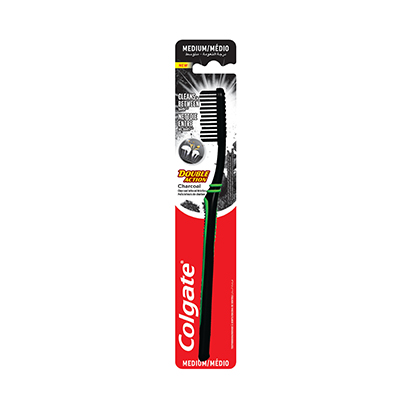 Colgate Toothbrush Double Action Charcoal Medium