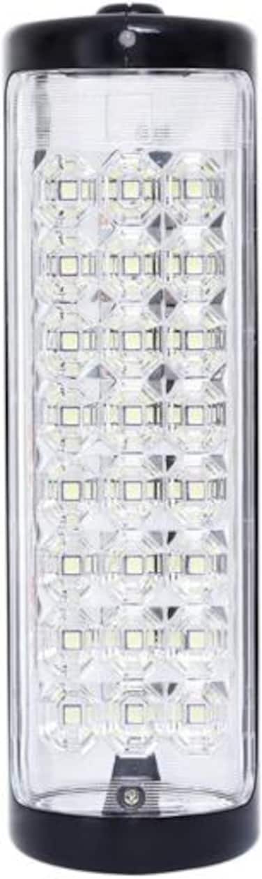 Olsenmark Rechargeable LED Emergency Lantern, 24 Pcs LED - 2 Speed Setting - Solar Connection - USB Socket - Portable - Lightweight - Carry Handle, 2 Years Warranty