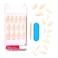 Kiss Salon Acrylic French False Nail KAN07C Nude 31 PCS