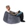 In House Kempes Fur Bean Bag Chair - Medium - Grey