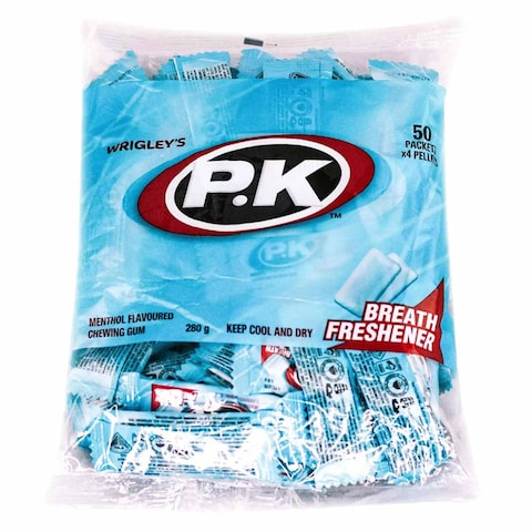 Wrigley&#39;s PK Menthol Flavoured Chewing Gum 280g