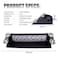 8W 1Pc 8 LED Car Dashboard Windshield Emergency Warning Flash Police Strobe Light with 12V Cigarette Lighter and Suction Cups, 6000Lm Lumens Strobe Light