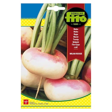 Semillas Fito Turnip Milan Rouge