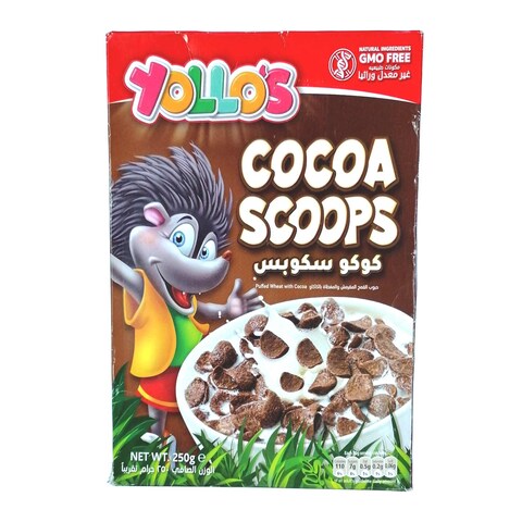 Yollo&#39;s Cocoa Scoops - 250 gm