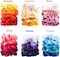 Hair Tie Silk Satin Scrunchies Hair Bands Hair Ties for Women or Girls Hair Accessories - 50 pcs Elastics Hair Ties Multicolor