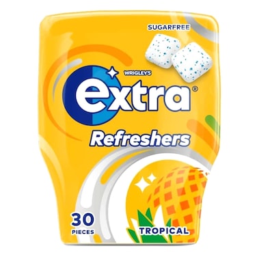 Wrigley&#39;s Extra Sugar Free Tropical Chewing Gum 30 Pieces