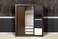 Pan Emirates Boomerang 3 Door Sliding Wardrobe With Mirror