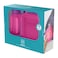 M-Design Lunch Set - 1.6L Lunch Box with 650ml Water Bottle and 3-Piece Cutlery Set - Pink/Purple