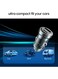 Trands Glassyseries Dual Port USB C to A Car Charger TR-CC177