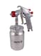 Spray Gun With Metal Fluid Cup Silver/Red
