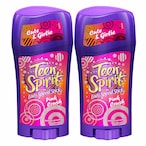 Buy Lady Speed Stick Teen Spirit Anti-Perspirant Deodorant Pink Crush Blue 65.2g Pack of 2 in UAE