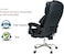 Karnak Executive Office Gaming Chair PU Leather 360 Swivel Desk Chair, High Back &amp; Adjustable Height Computer Table Chair, Soft Foam Gaming Study Chair Lumbar Support With Footrest (Black)