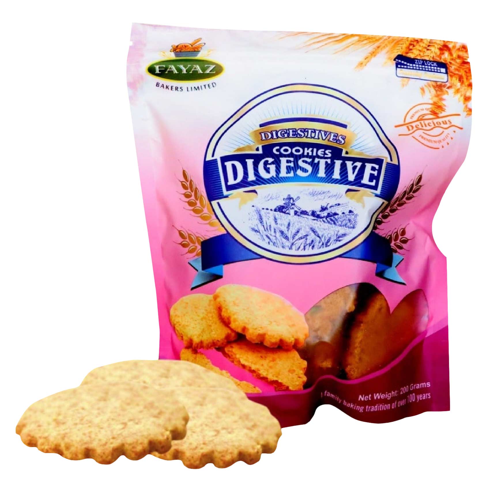 FAYAZ DIGESTIVE COOKIES 200G