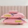 3-Piece Queen Size Printed Flat Sheet Set 1 Flat Sheet + 2 Pillow Cases Microfibre QATRA