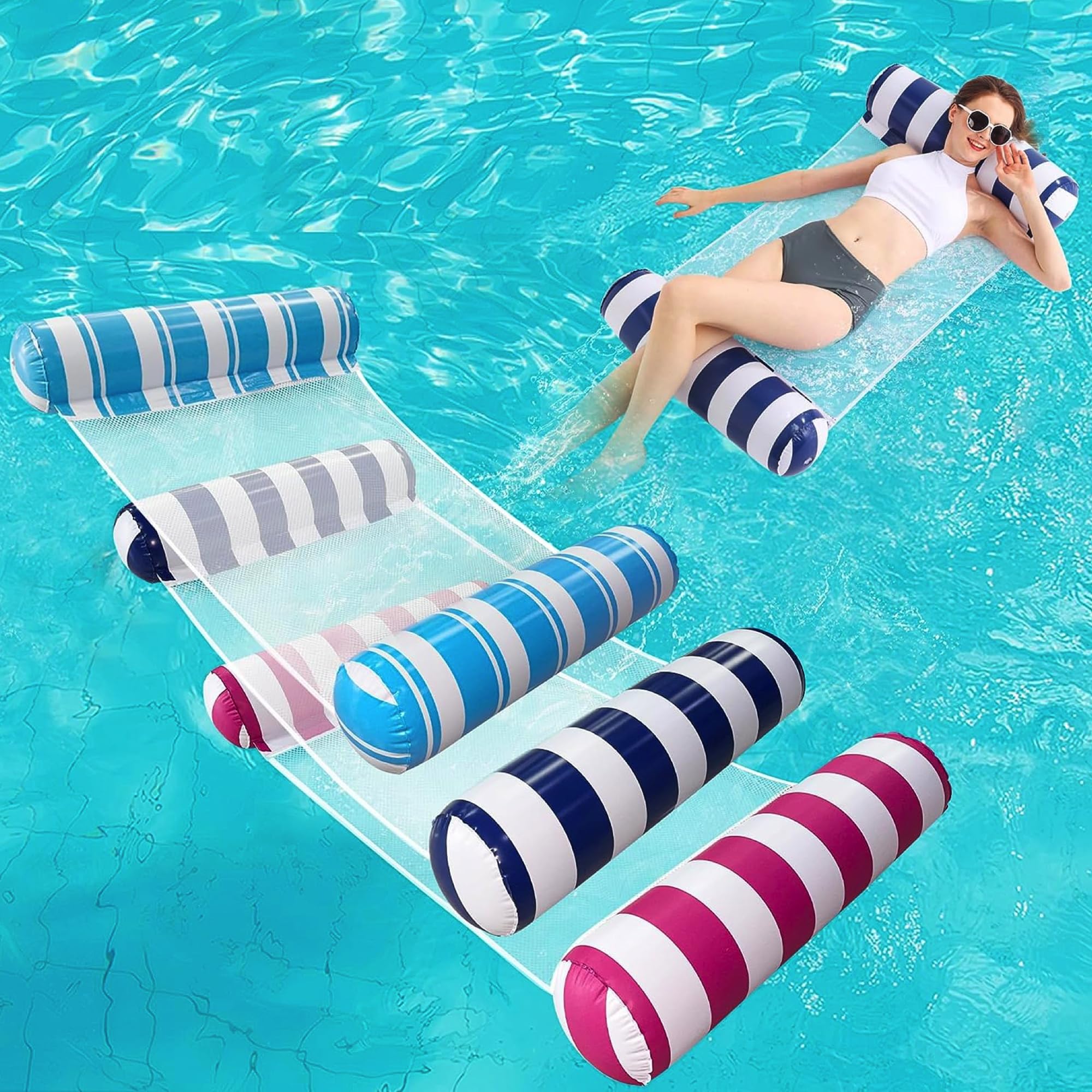 Buy HEXAR® Inflatable Pool Float Water Floating Hammock Swimming Pool ...